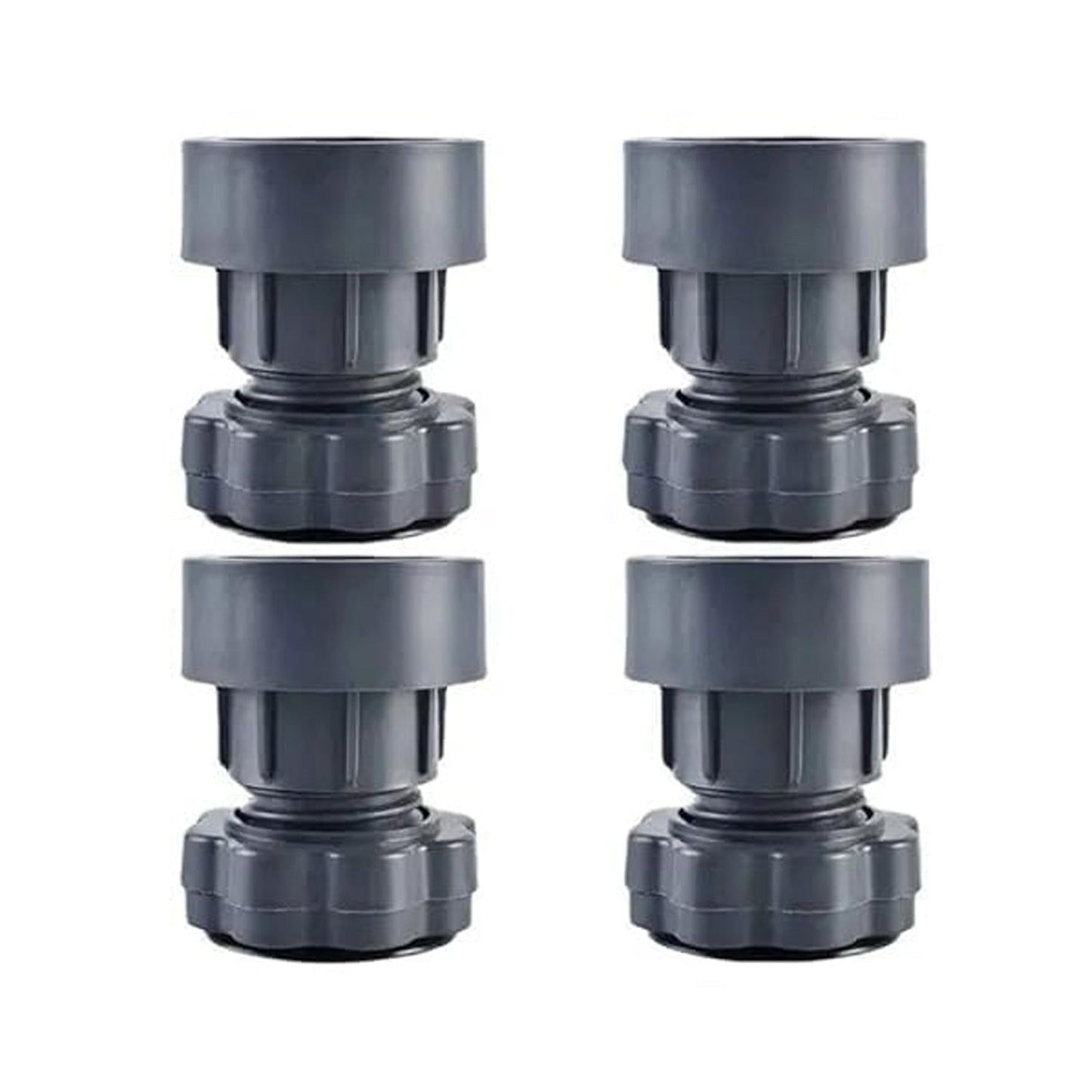 Plastic Washing Machine Vibration Feet , Adjustable Highly Non-Slip Support Anti Vibration Walk Shock Absorber Noise Cancelling Furniture Lifting Base (4 Pcs Set)
