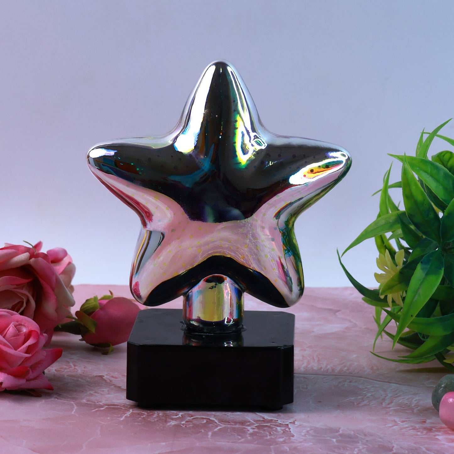 Customized Star-Shaped 3D Illusion Decorative LED Night Lamp (1 Pc)