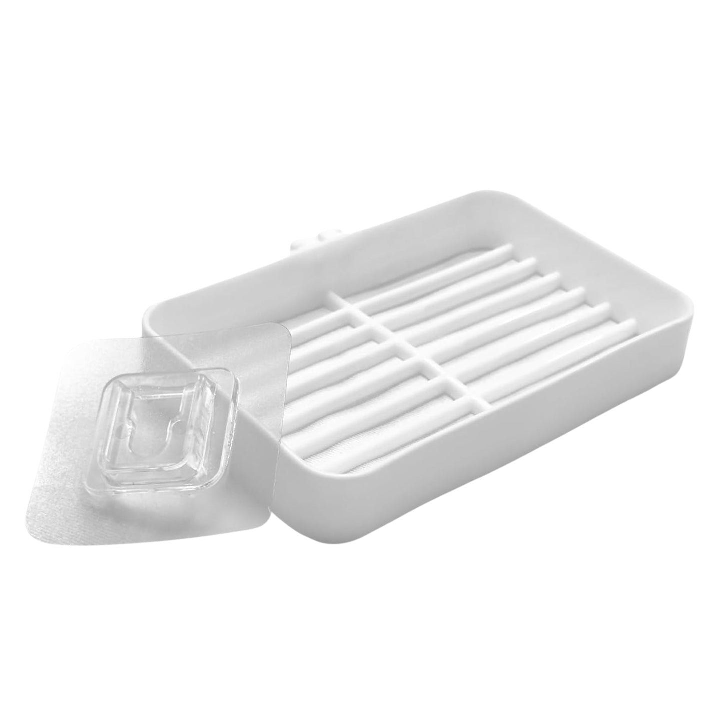 Bathroom & Kitchen Soap Holder: Self-Adhesive ,Sabudani (Plastic Box)