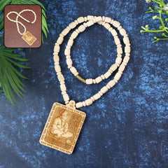 Premium Wooden Hanuman Pendant Mala (1 Pc)