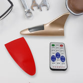 Shark Fin Light With Remote, LED Signal Antenna Solar Shark Fin Car Roof Light Sensor Decoration Flashing Lamps, Solar Powered Radio Signal for Car Lamp Accessories (1 Pc)