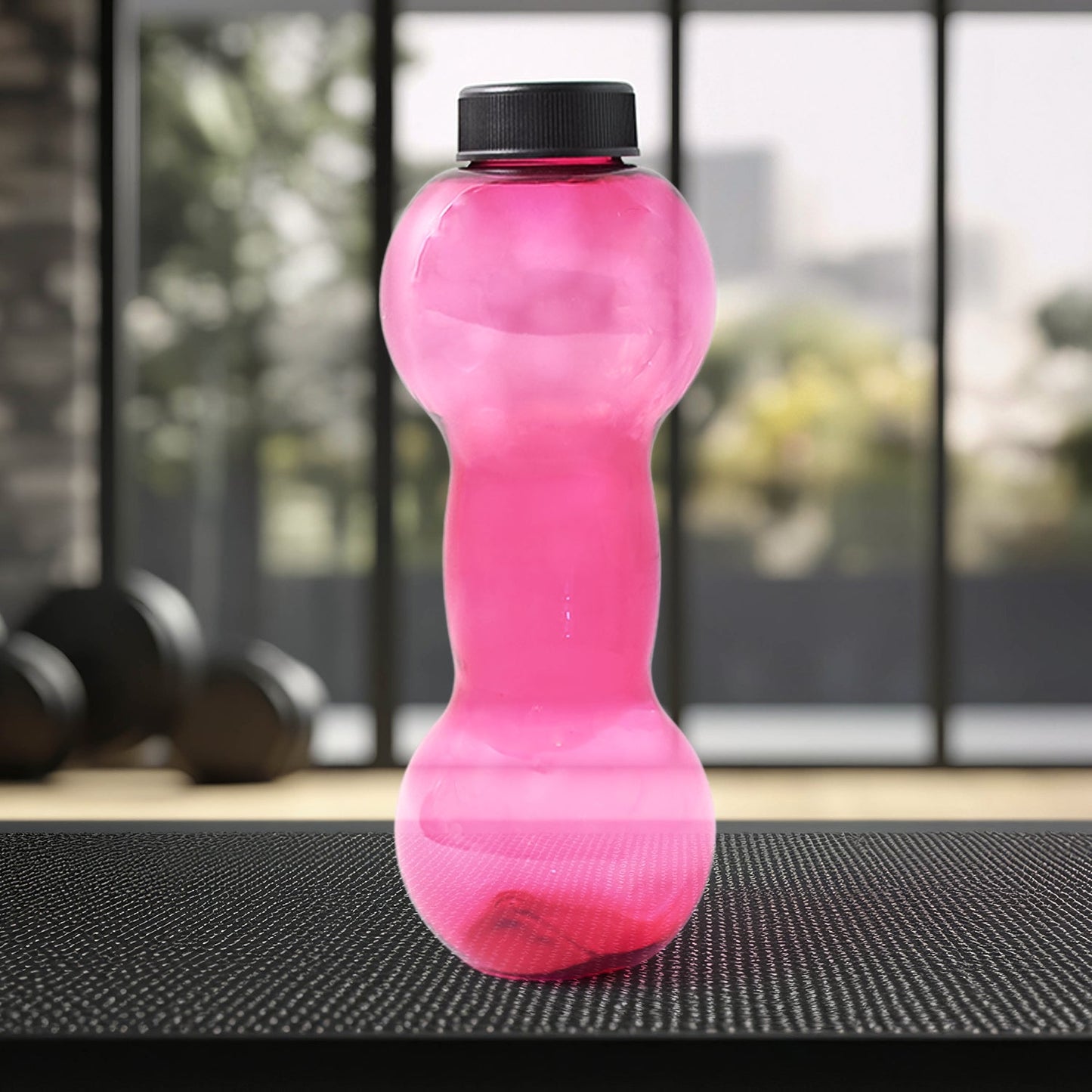 Unbreakable Plastic dumbbell Shape Water Bottle (550 ml / 1 Pc)
