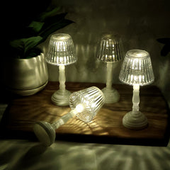 LED Crystal Table Lamps (4 Pc)