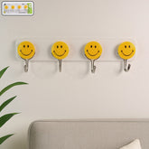 Multipurpose Self-Adhesive 4 hooks for wall Hook (1 Pc)