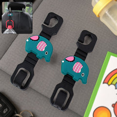 Multi-Purpose Car Seat Headrest Hooks (Mix Design / 2 Pc Set)