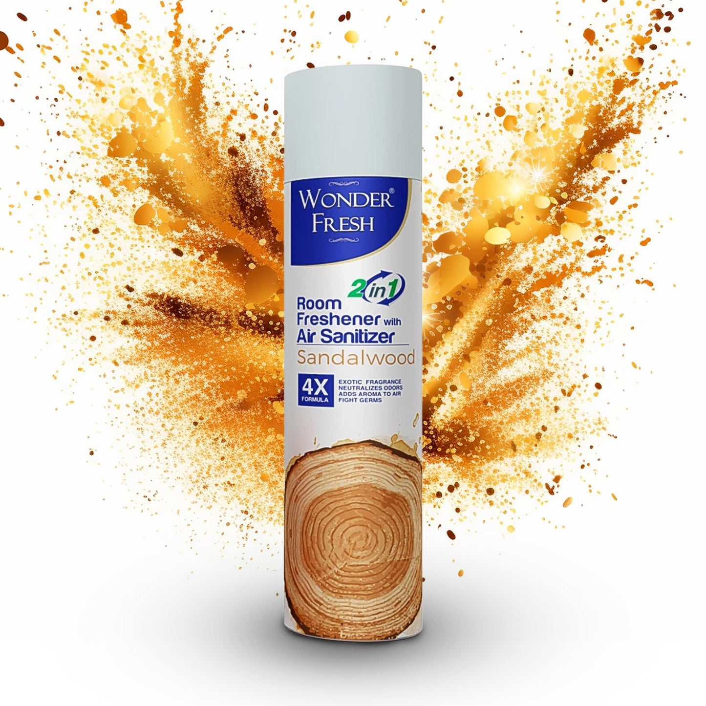 Fresh Air Freshener Spray, Sandalwood Fragrance | Long Lasting Fragrance for Home & Office (Mix Fragrance / 125 Gm)