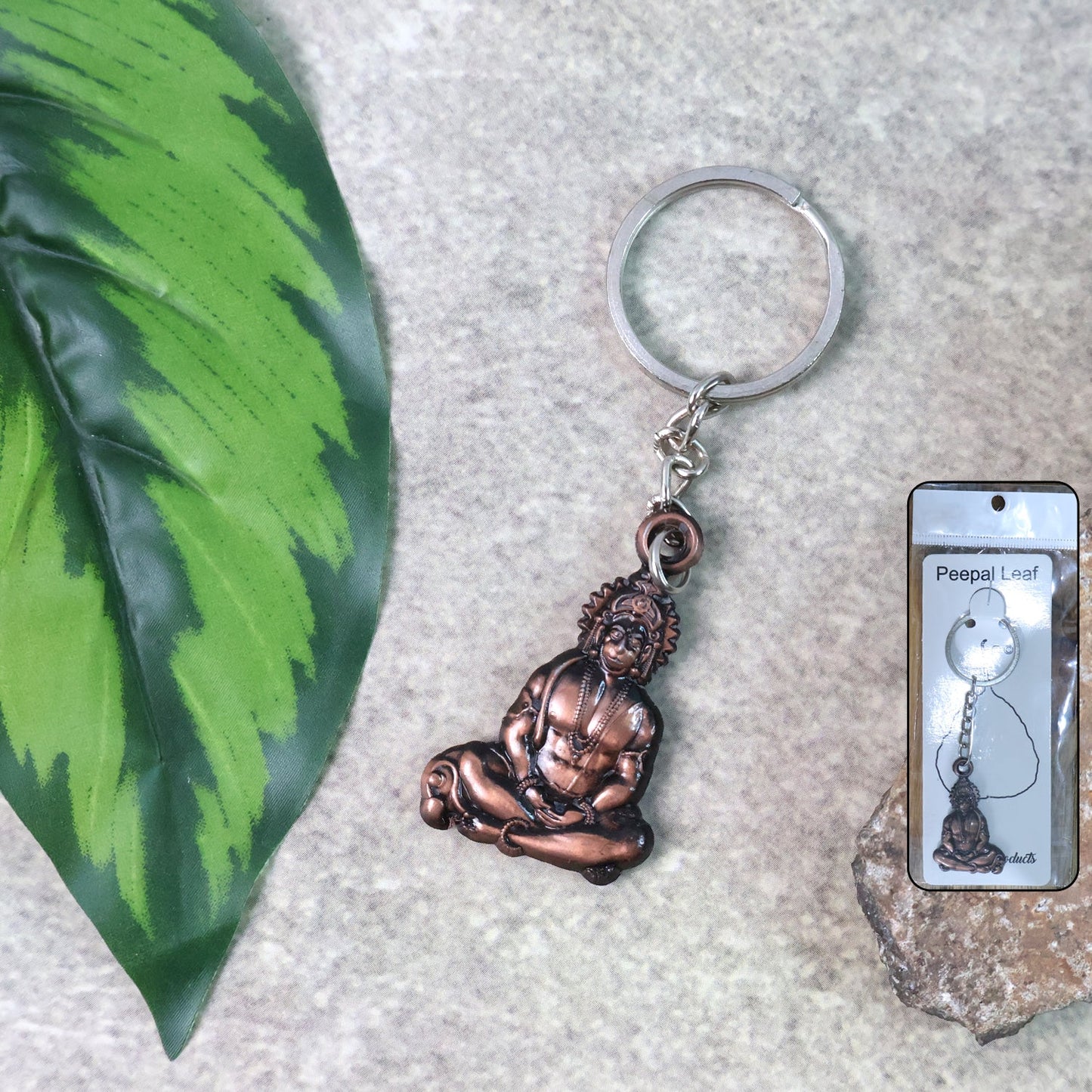Hanuman Metal Keychain Set (2 Pc Mix Design)