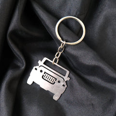Stylish Metal Jeep Shape Keychain