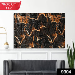 Textured foam wall panels with peel-and-stick design