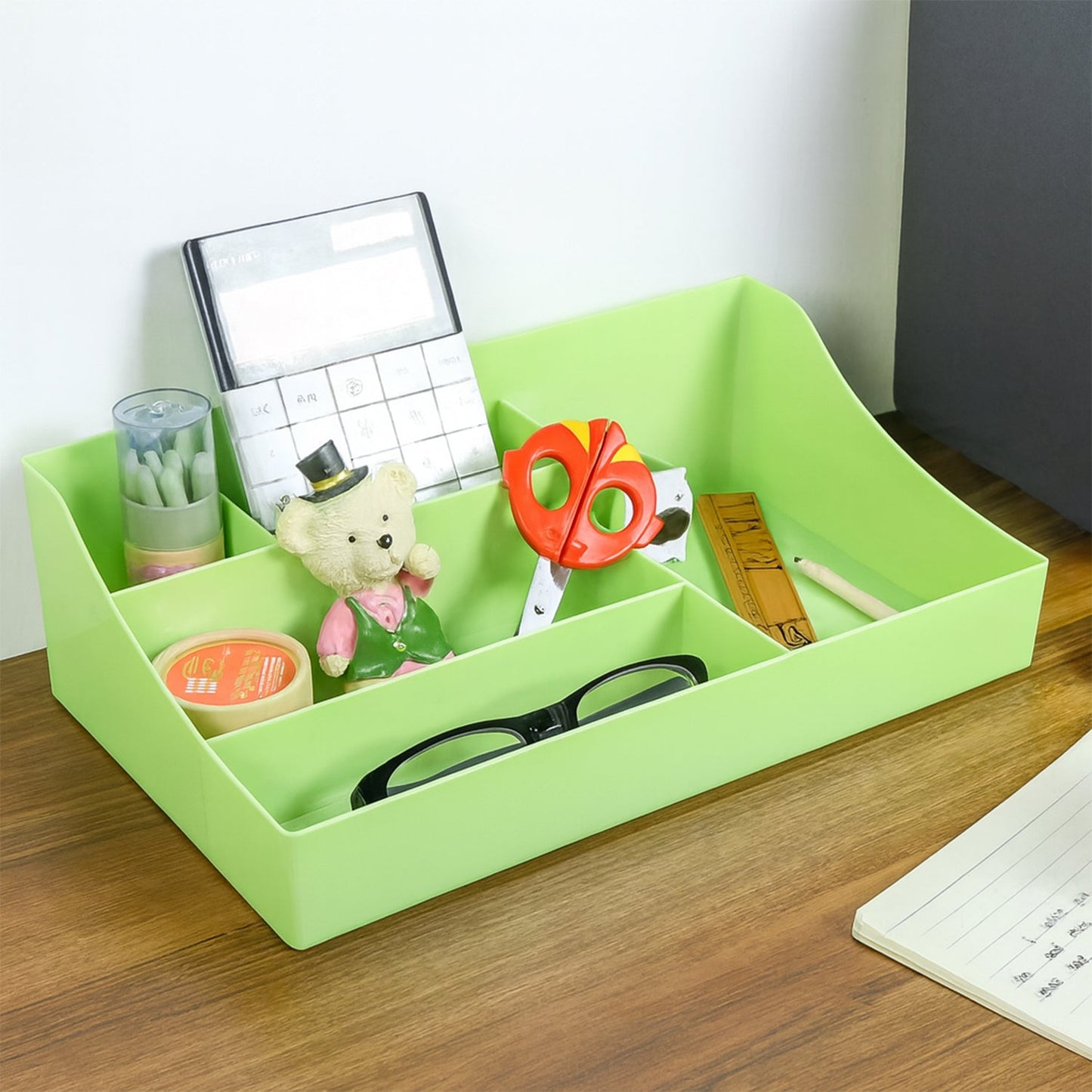 Multi-Section Desk Organizer Storage Tray (1 Pc)