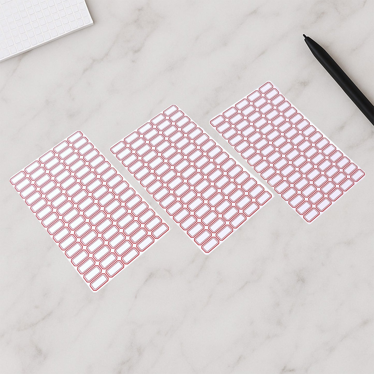 Multipurpose Blank Label Sticker Sheets (50 Sheet Set)