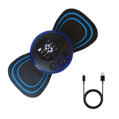 Portable USB Neck Massager Electric Neck Massager, Enhancer Mini Cervical Massager EMS Lymphatic Drainage Massage with Cable