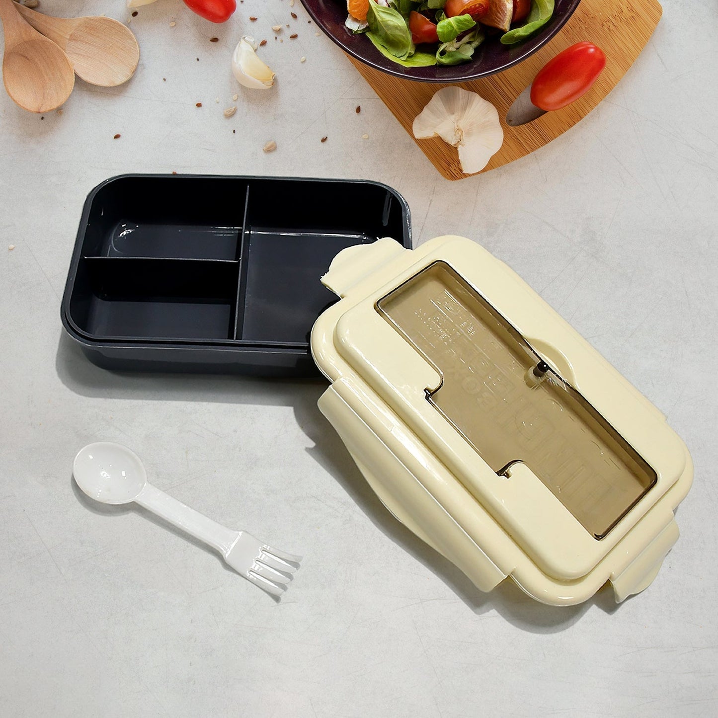 Customize Lunch Box Flex Lock Plastic Liner Lunch Container, Portable Tableware Set for Kid Adult Student Children Keep Food Warm
