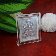 Religious Silver-Plated Ganesha Picture Frame
