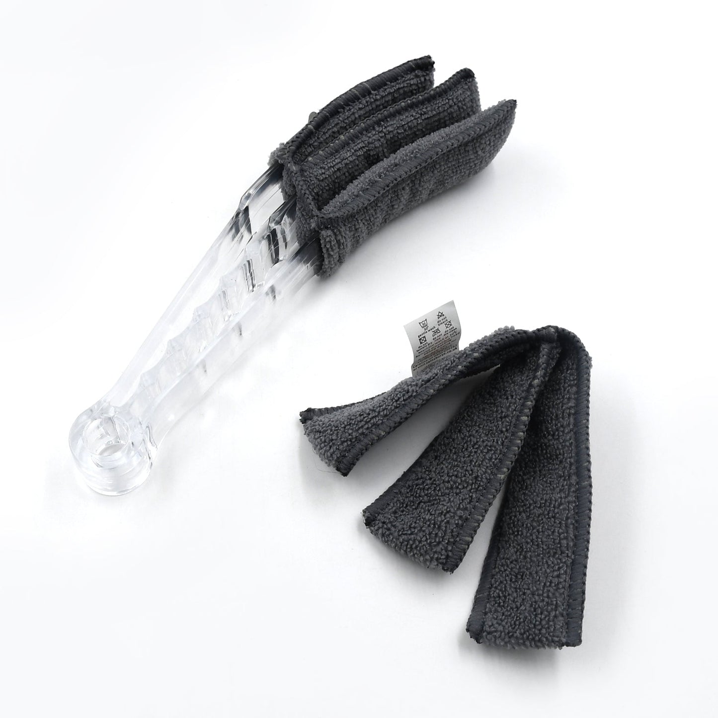 Window Blind Cleaner Brush with Microfiber Sleeves – Dusting Tool for Shutters & AC (1 Pc)