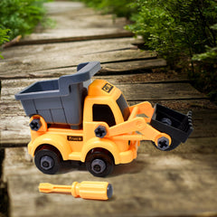 Engineering Vehicles Nut Assembly Toy – DIY Vehicle Model Set for Kids, Simulation Car Construction Toy (2 Pc Set)