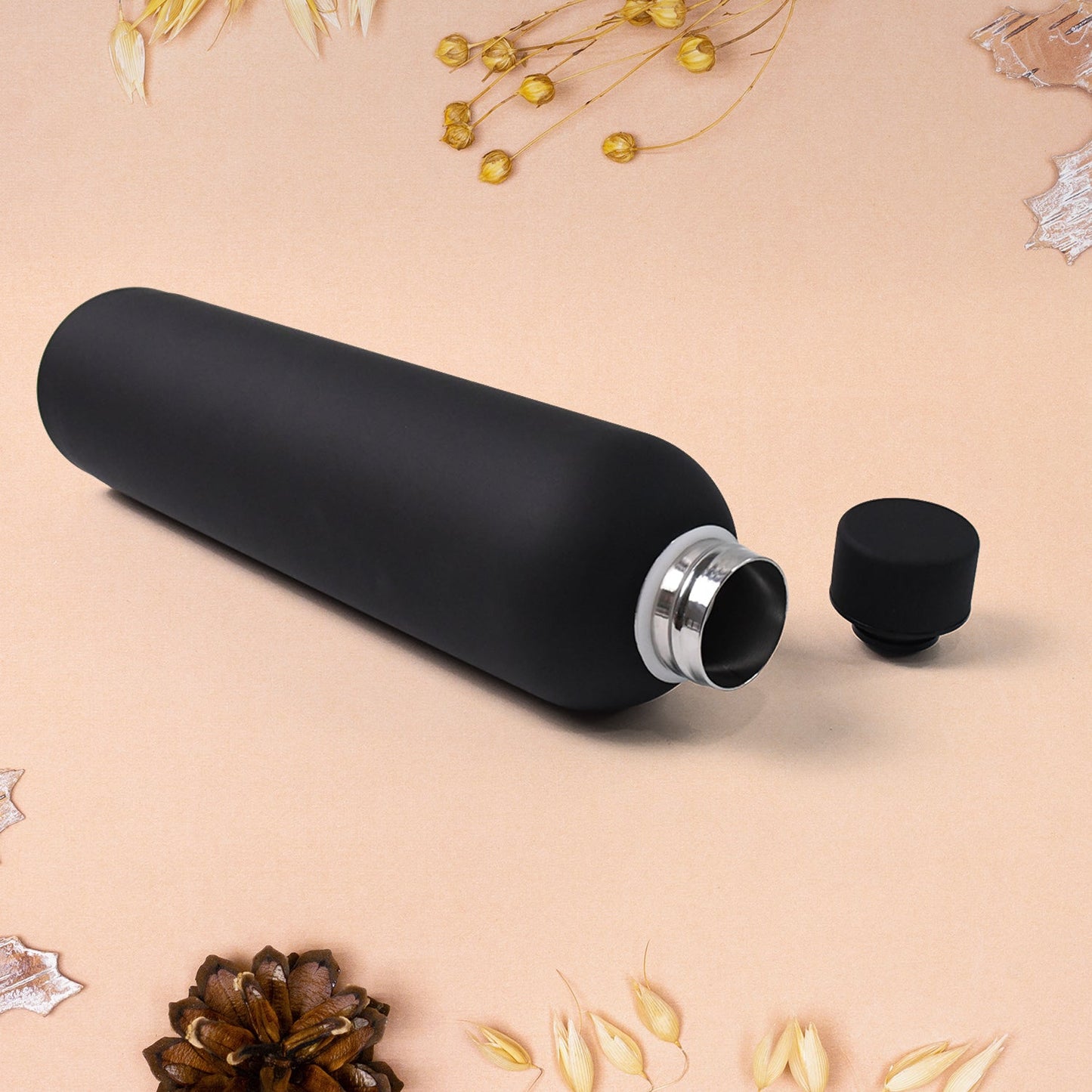 Customize Stainless Steel Double Wall Vacuum-Insulated Drink Water Bottle (Mix Color / 500 ML Approx)