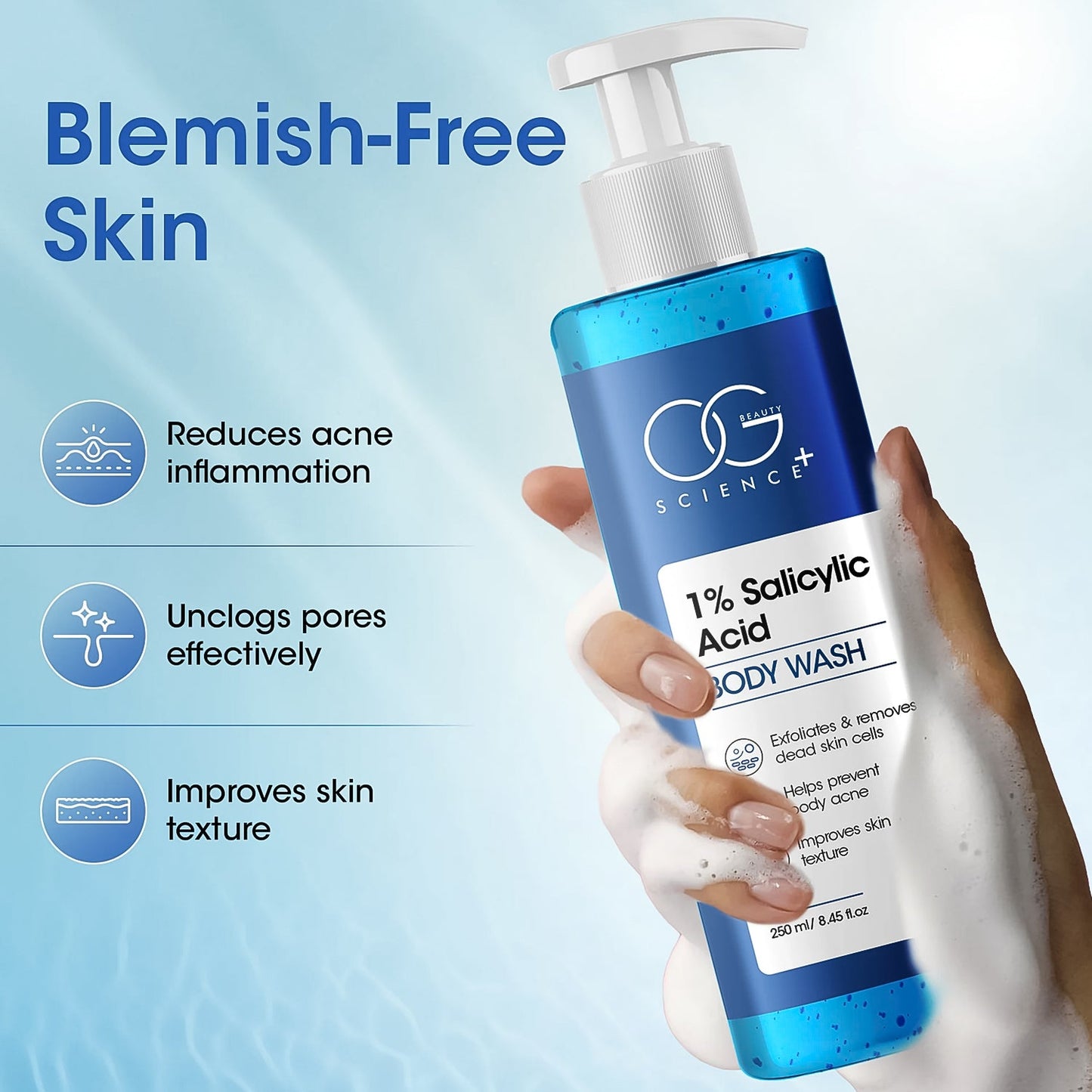 OG Beauty Science 1% Salicylic Acid Body Wash (250ML / 1 Pc)