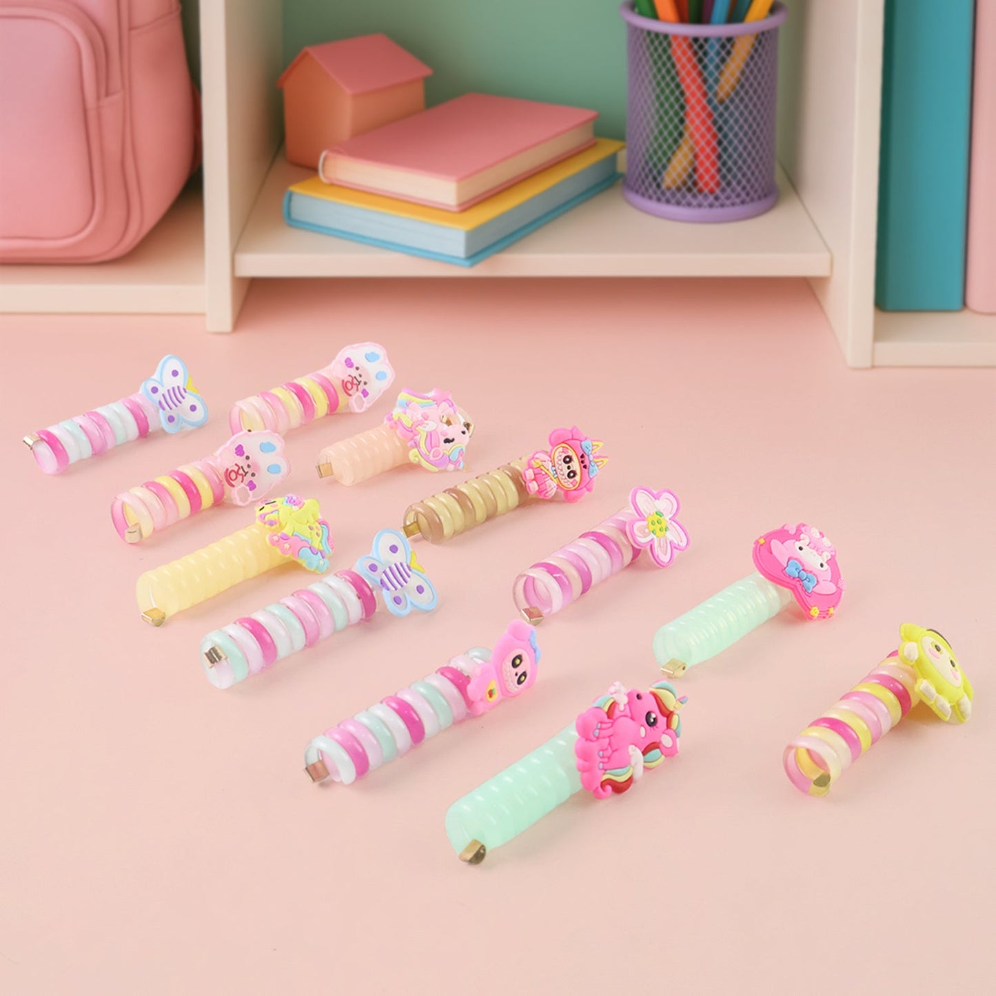 Spiral Hair Braiding Clips for Kids (12 Pc / Mix Design)