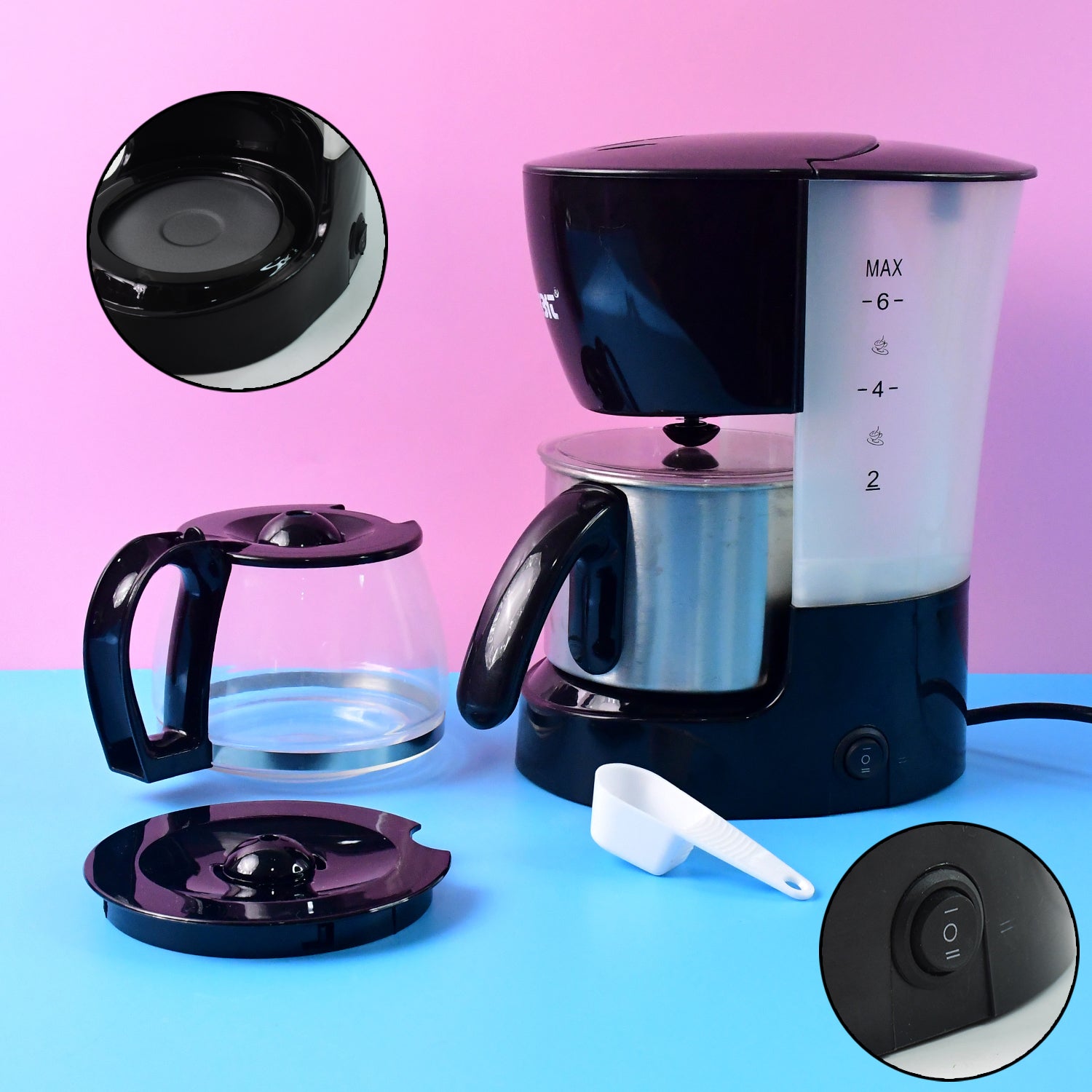 Automatic Drip Coffee Maker 1200ML