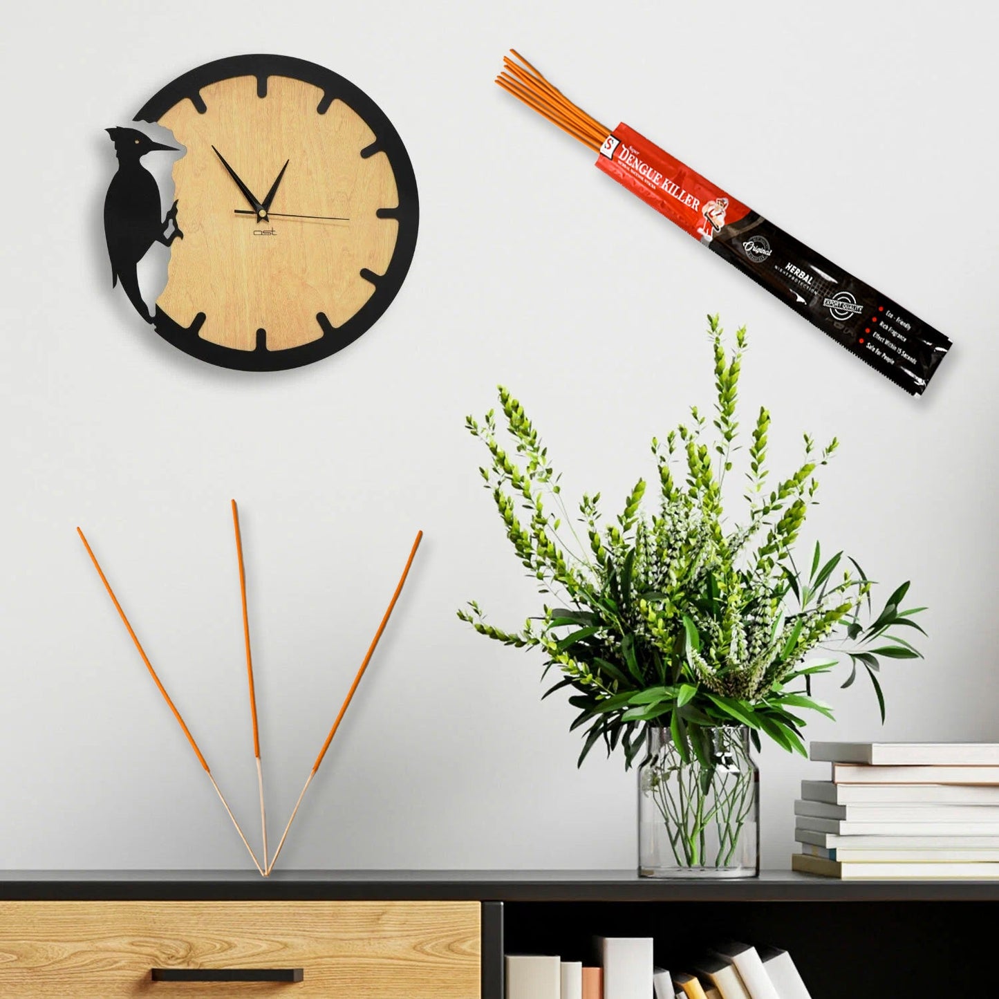 Mosquito Agarbatti Stick Herbal Mosquito Agarbatti (1 Packet / 10 Sticks) (Incense Stick)