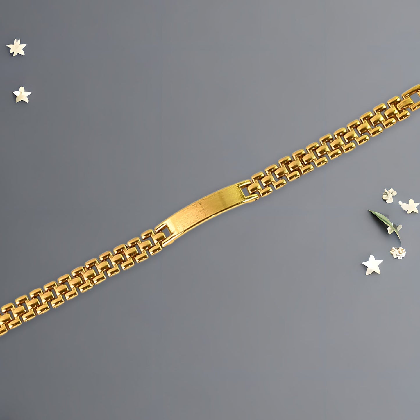 Customize / personalized Customized Golden Chain Bracelet (1 Pc)