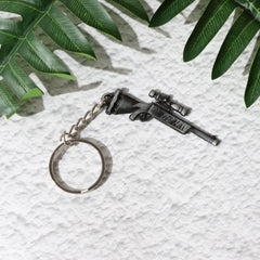Premium Metal Rifle Gun Shape Keychain (1 Pc)