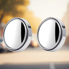 Car Blind-Spot Side Mirror Silver Frame - (2 Pc / Set)