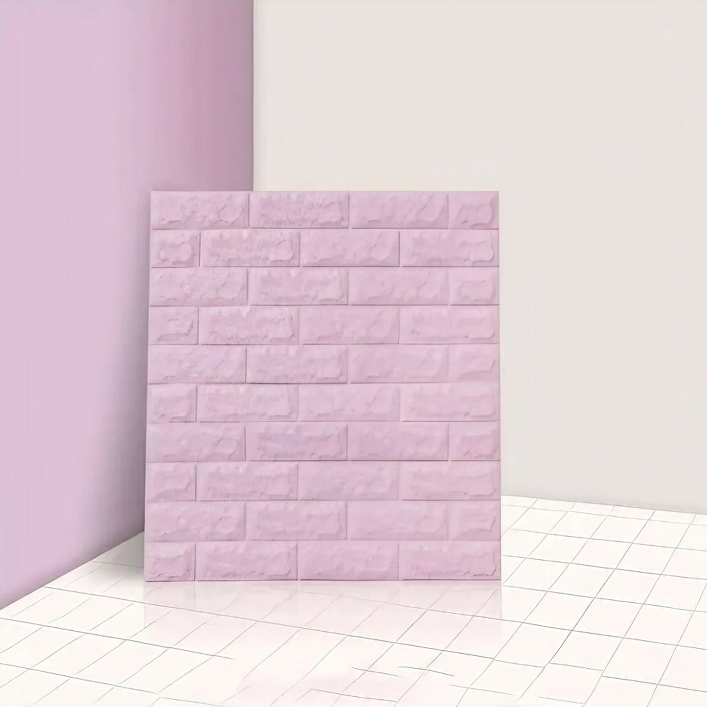 Wallpaper 3D Foam Wallpaper Sticker Panels (70 x 76 Cm / 1 Pc)