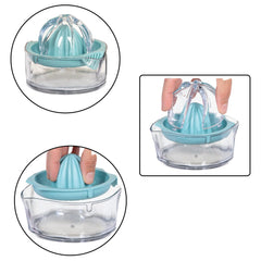 Manual Drink Orange Lemon Citrus Lime Fruit Juice Juicer Squeezer, BPA Free, Press & Pourer With Lid Plastic Manual (1 Pc)