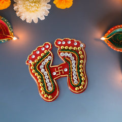 Festive Pad Laxmi Foot Stickers
