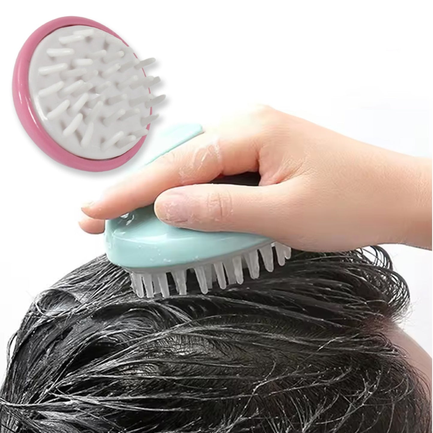 Hair Scalp Scrubber Massager, Waterproof Stress Fatigue Relief, Deep Clean for Hair Wash, Scalp and Body Massage with Soft Teeth Design, Hair accessories