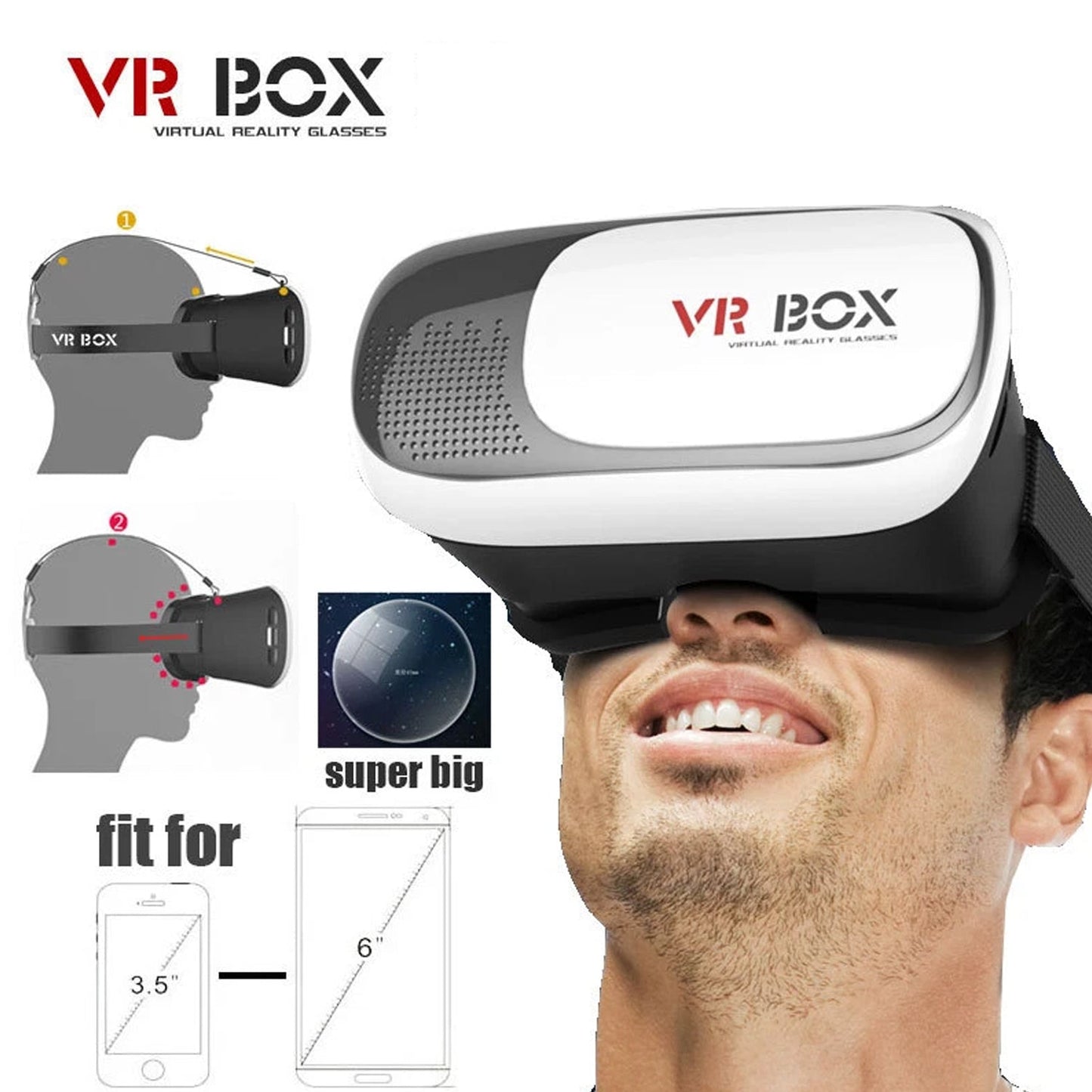 3D VR Box Virtual Reality Glasses
