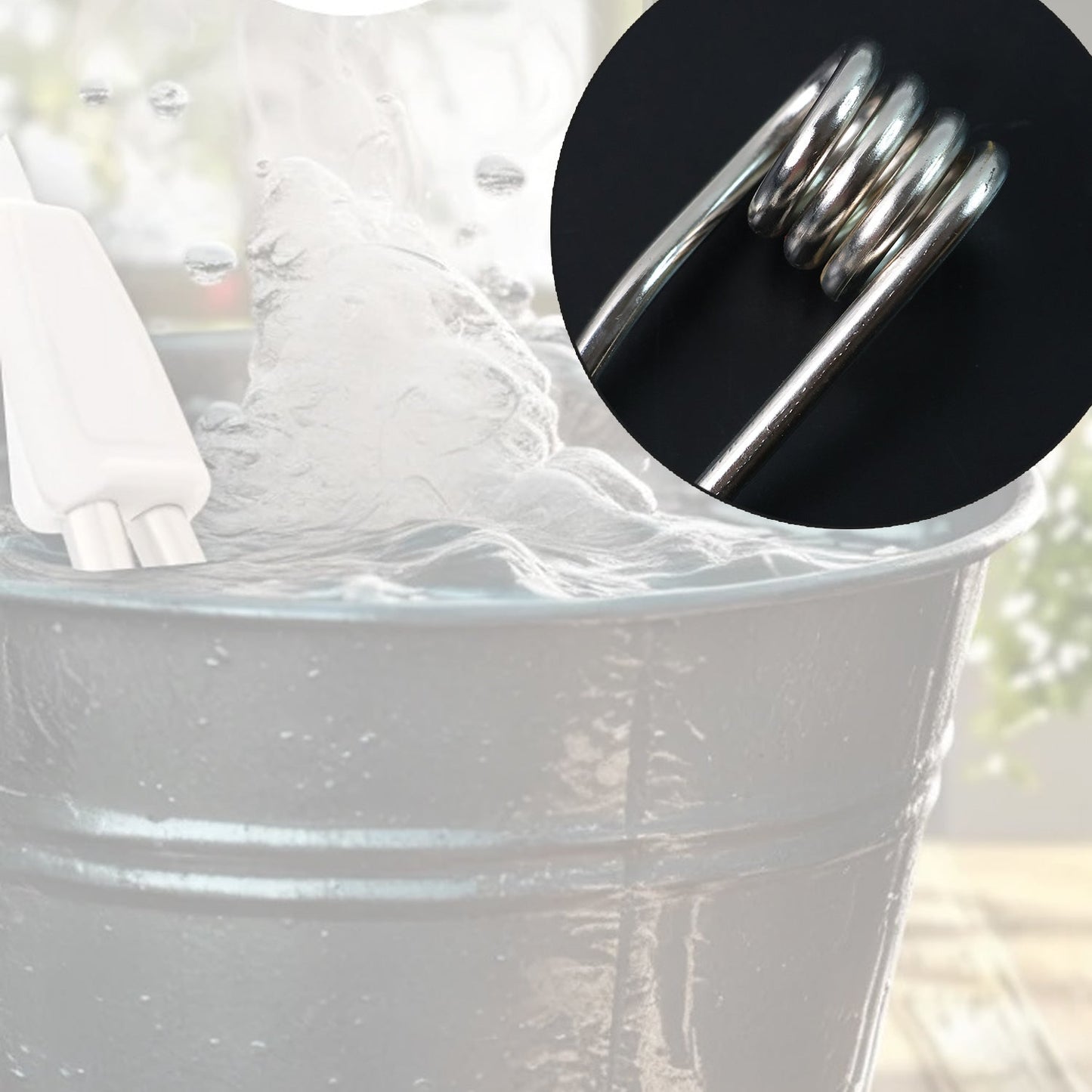 Bucket water heater rod