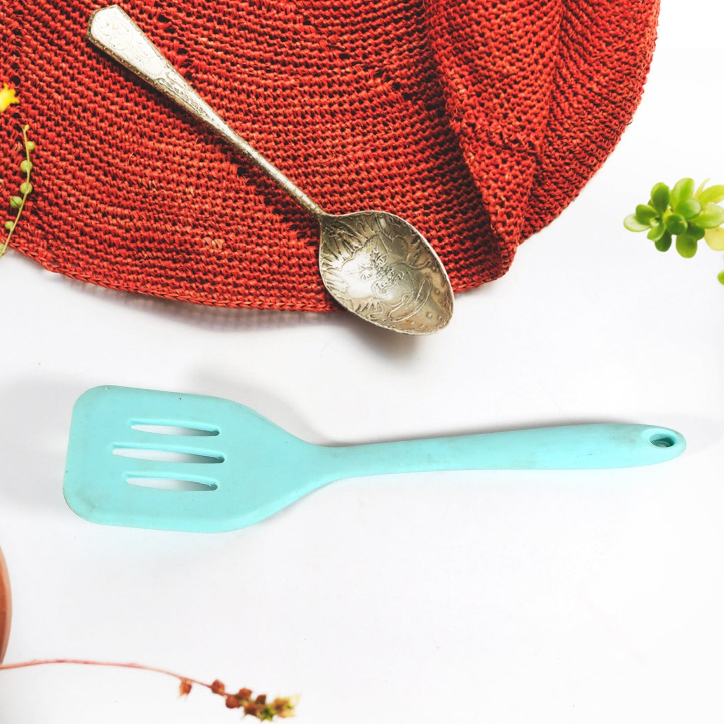 Multipurpose Silicone Spoon – Non-Stick, Heat-Resistant Basting Spoon for Cooking & Baking, Kitchen Utensils (1 Pc)