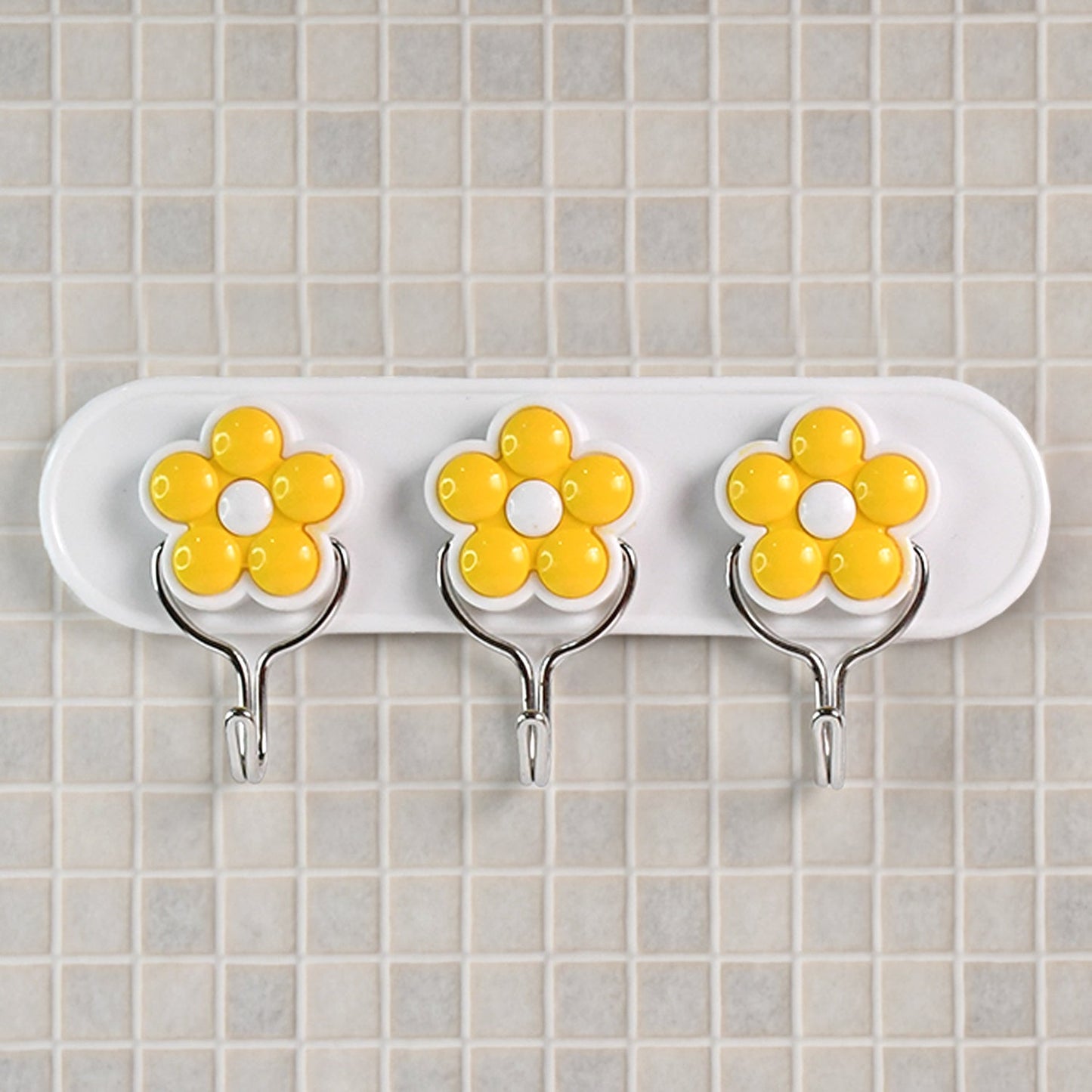 Multipurpose Strong & Hook Self-Adhesive hooks for wall Heavy Plastic Hook (1 Pc)