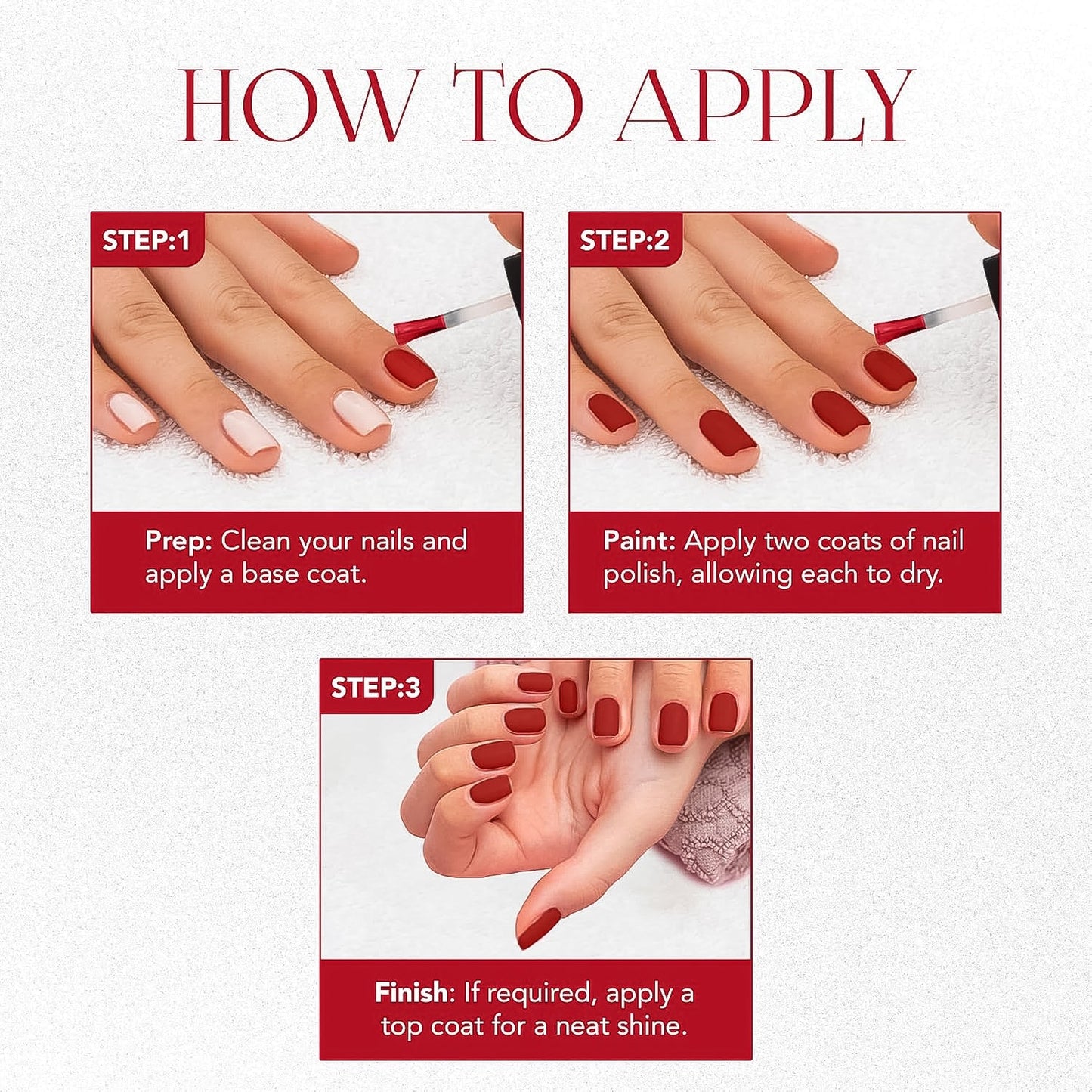 Beauty Red Glow Matte Nail Lacquer