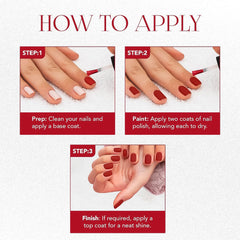 Beauty Red Glow Matte Nail Lacquer