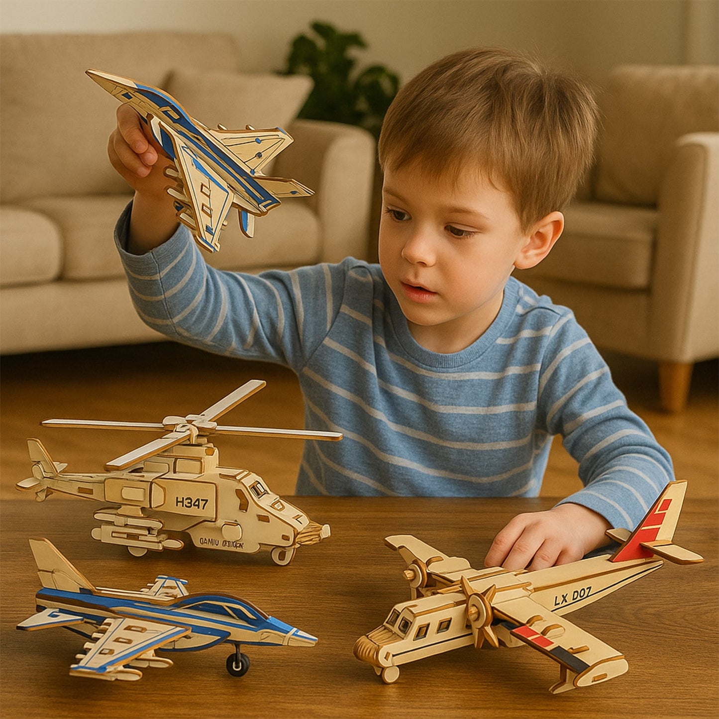 Educational 3D Aircraft Puzzle