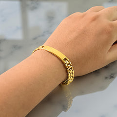 Customize / personalized Customized Golden Chain Bracelet (1 Pc)
