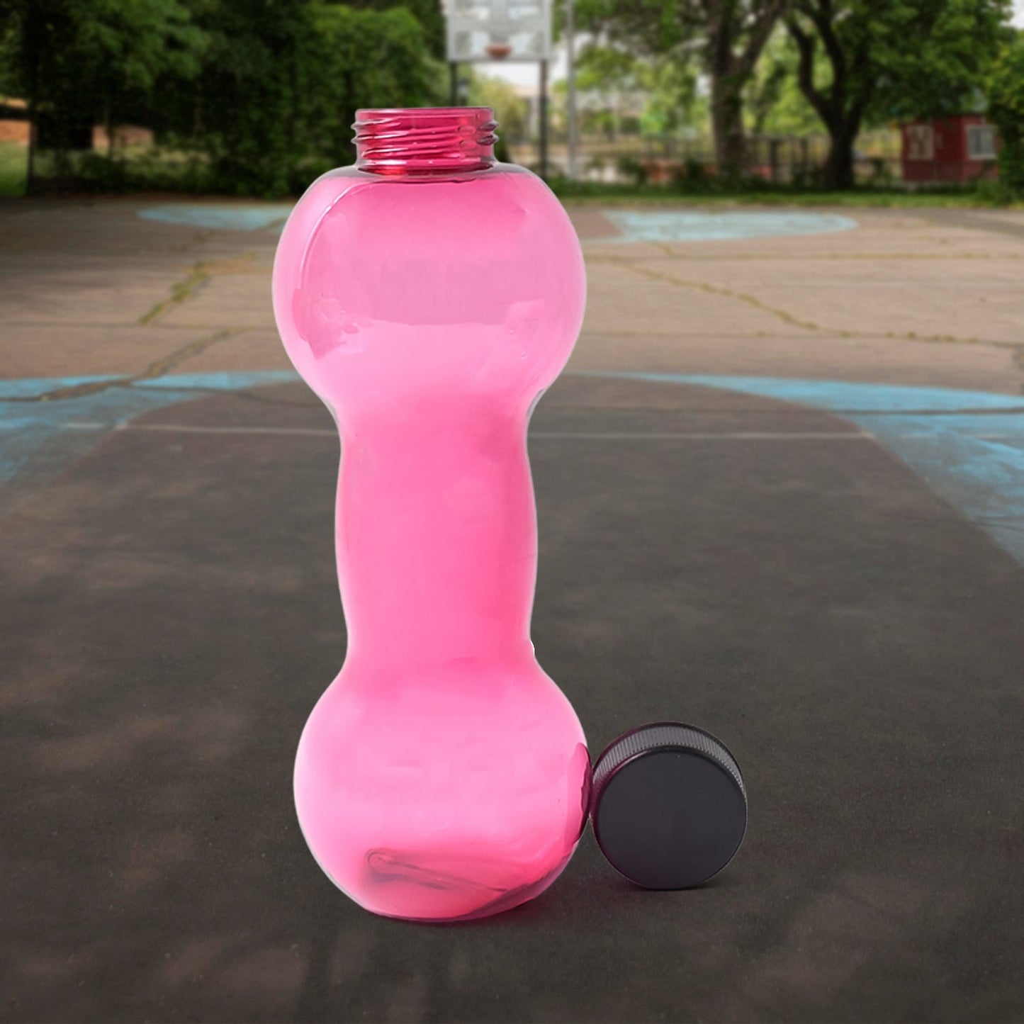 Unbreakable Plastic dumbbell Shape Water Bottle (550 ml / 1 Pc)