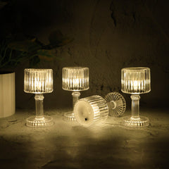 Crystal Lamp Set of 4