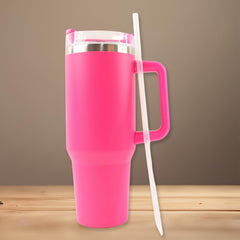 Customize / personalized Pink Extra Large Insulated Travel Mug, Tumbler (1200ML - 1 Pc)