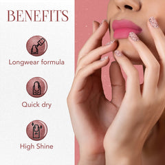 OG Beauty DazzleRose Glitter Nail Polish