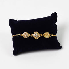 Elegant Alloy Gold Plated Charm Bracelet