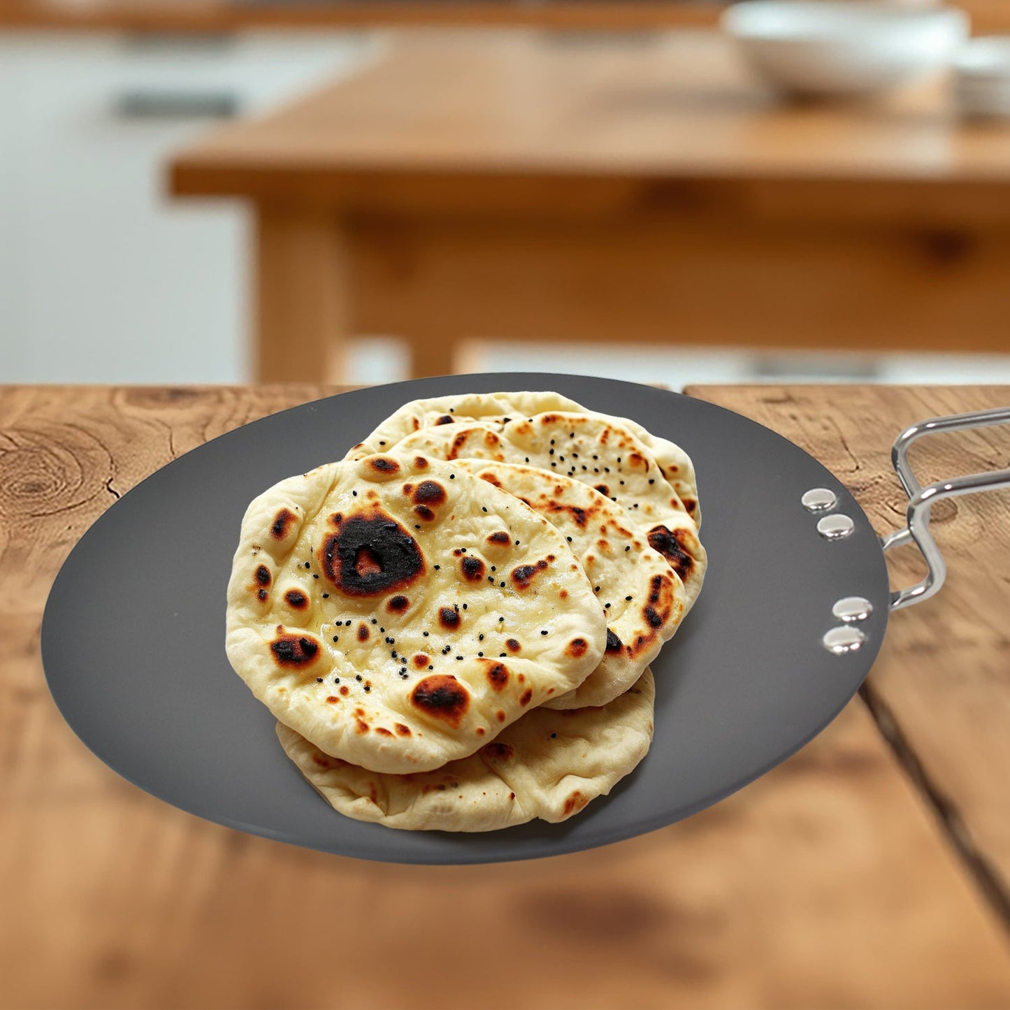 Multi Purpose Aluminium Rays Roti Tawa (10 Inch / 3 MM / 1-Year warranty, ISI Number :- 2347, BIS Number :- CM/L -7600164310