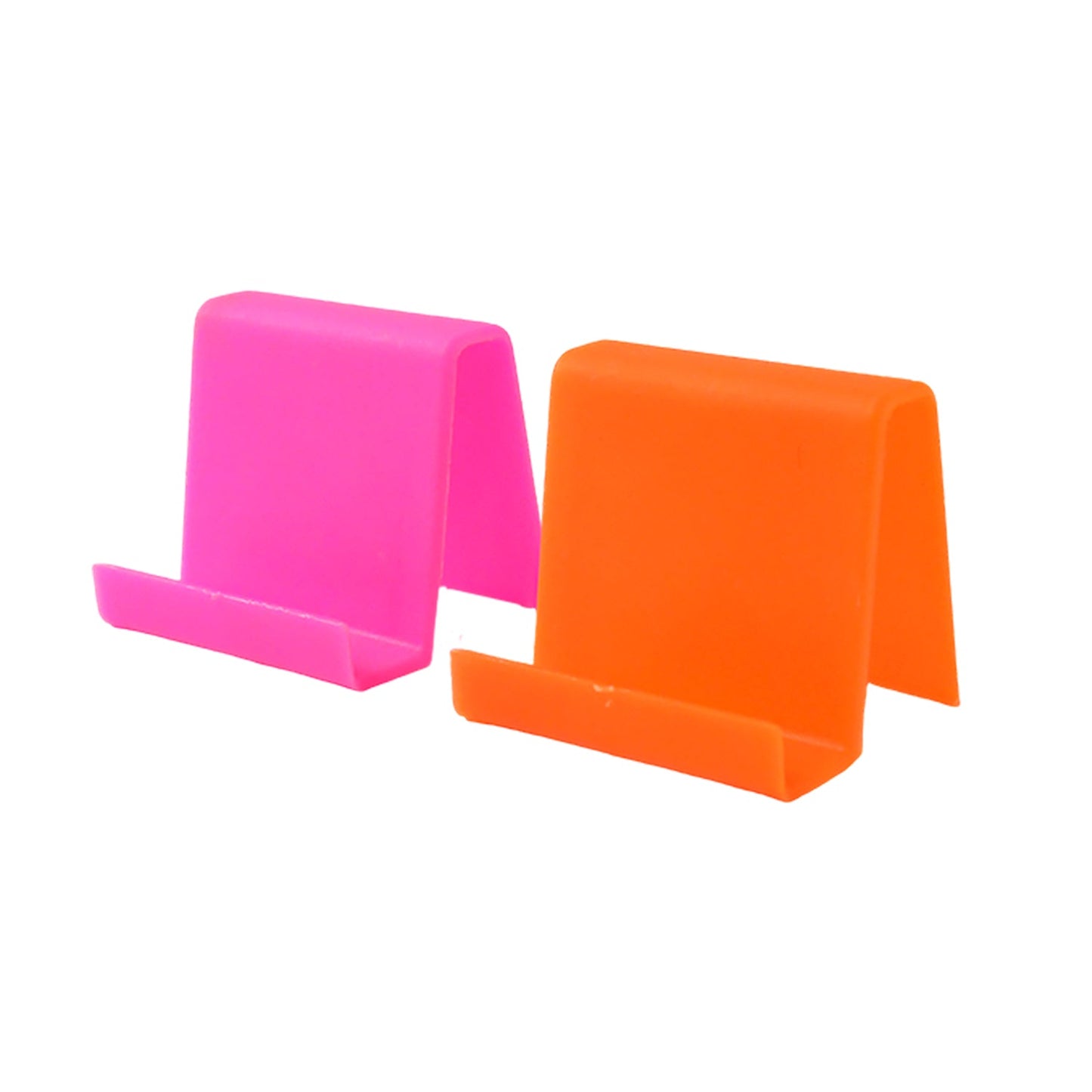 Durable Plastic Mobile Phone Stand with Angled Support (2 Pc / Mix Color)