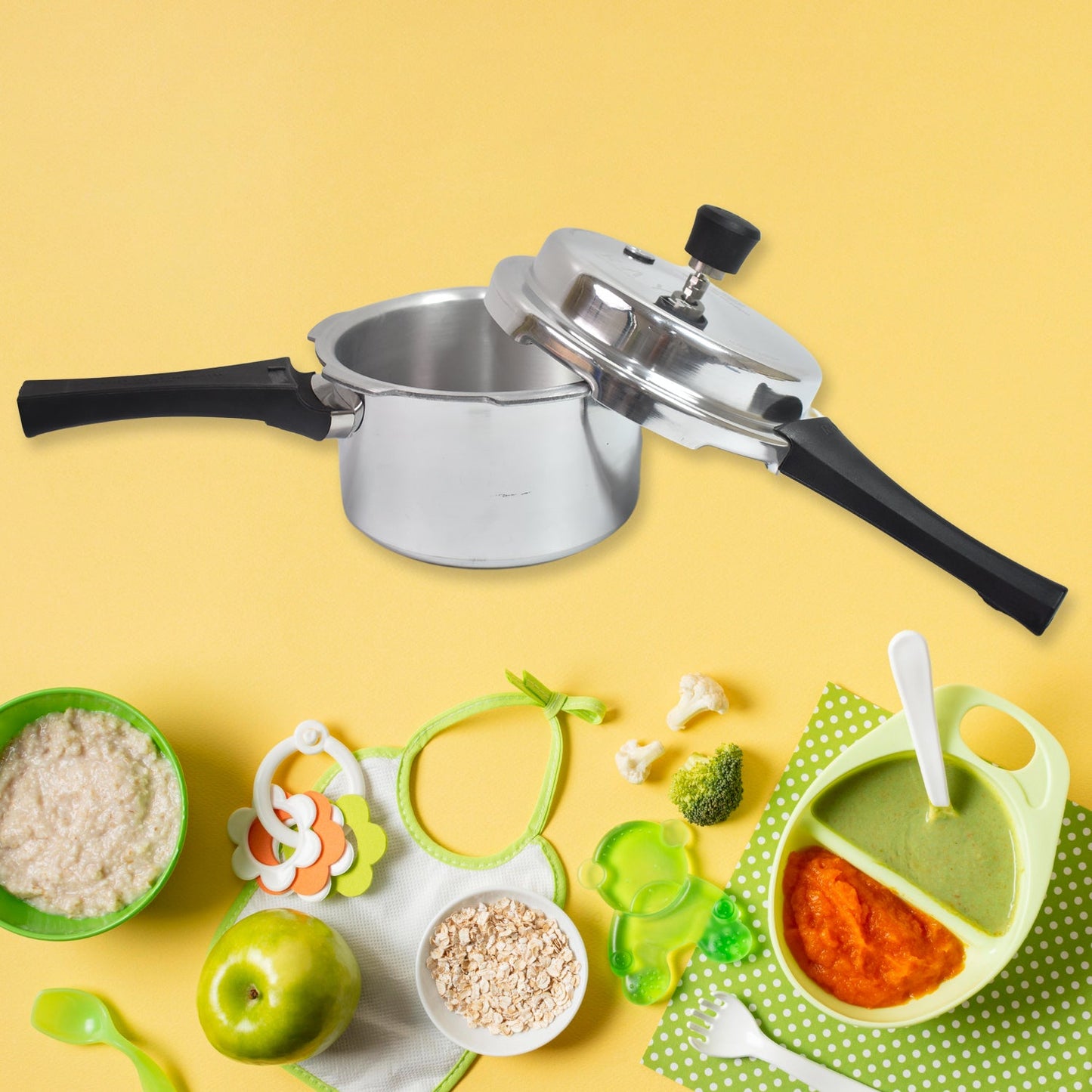 Aluminium Rays Pearl Pressure Cookers With Outer Lid (2.5 Litres / 5-Year warranty, ISI Number :- 2347, BIS Number :- CM/L -7600164310