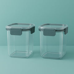 Apex Press N’ Lock Airtight Food Storage Container Set (2Pc/900ml) Approx