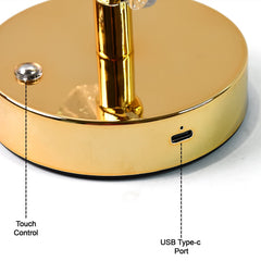 Feather Shape Crystal Lamp